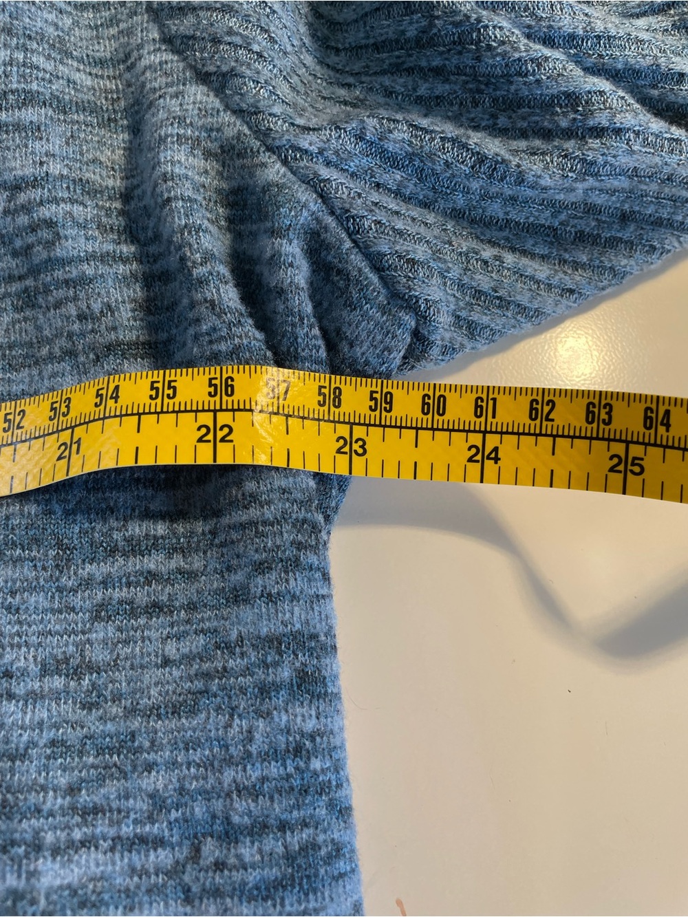 Alfred Dunner Blue Open-Front Rib-Trim Cardigan - Picture 8 of 8